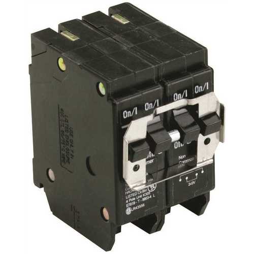 Eaton BQC230240 BR 1-30 Amp 2 Pole and 1-40 Amp 2 Pole BQC (Common Trip) Quad Circuit Breaker