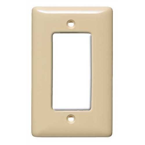 HUBBELL WIRING NP26I 1-Gang Decorator Wall Plate, Ivory