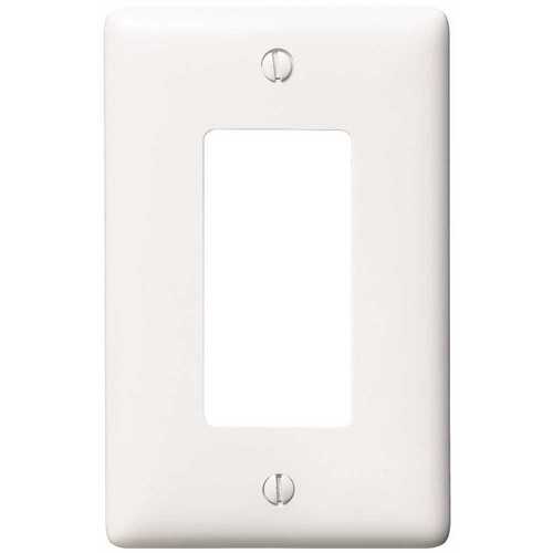 HUBBELL WIRING NPJ26W 1-Gang MIDI Decorator Wall Plate, White