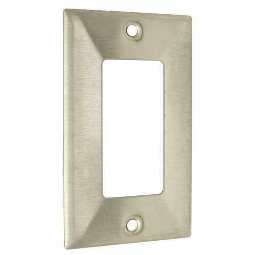 HUBBELL WIRING SS26 1-Gang GFCI Wall Plate, Stainless Steel