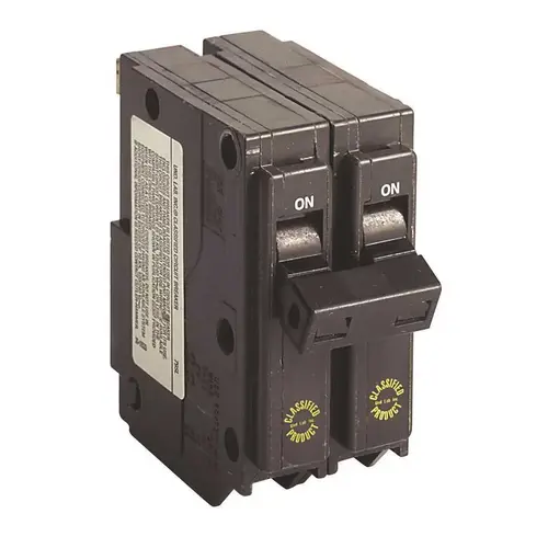 CHQ 20 Amp Double-Pole Classifed Circuit Breaker for Square D Type QO Loadcenters Black