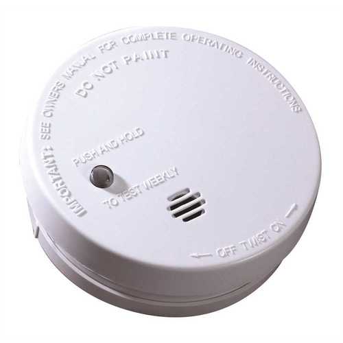 Battery Operated Ionization Smoke Alarm White