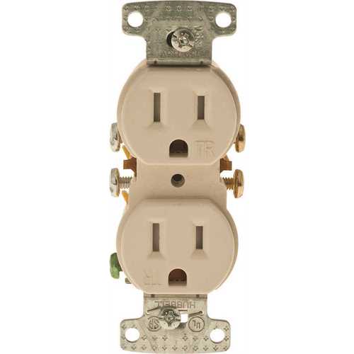 HUBBELL WIRING RR15SLATR 15 Amp Tamper Proof Receptacle, Almond