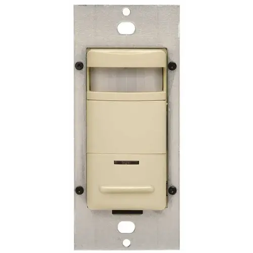 Leviton ODS10-IDI Decora 120/277 VAC Passive Infrared Wall Switch Occupancy Sensor, Ivory