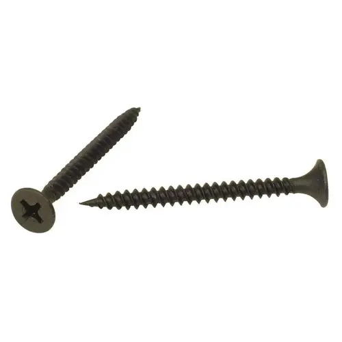 #6 x 1-5/8 in. Phillips Bugle Head Drywall Screws Black - pack of 100