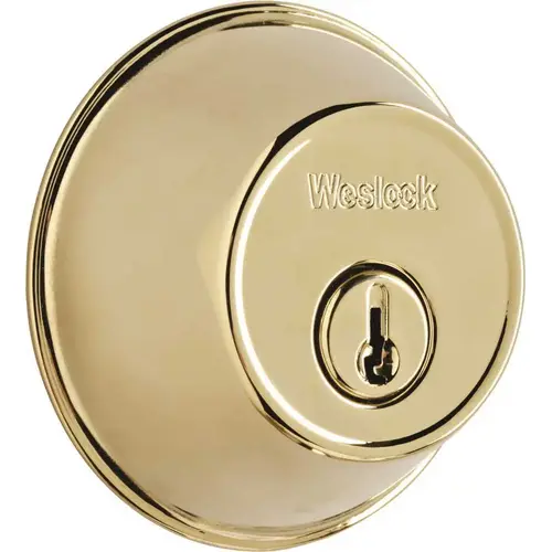 Essentials Single Cylinder Satin Nickel Deadbolt