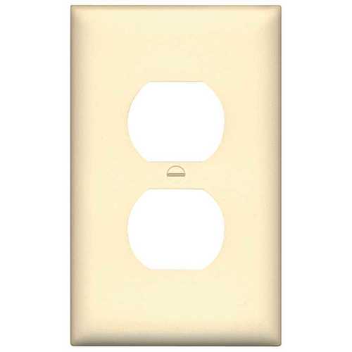 Leviton 80503 W 1 Gang Receptacle Duplex Wall Plate And Midsize In White - Leviton Wood Wall Plates Leviton 80503 W 1 Gang Receptacle Duplex Wall Plate And Midsize In White - Leviton Wood Wall Plates
