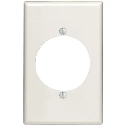 Leviton 80528-W Flush Mount 1-Gang Wall Plate in White