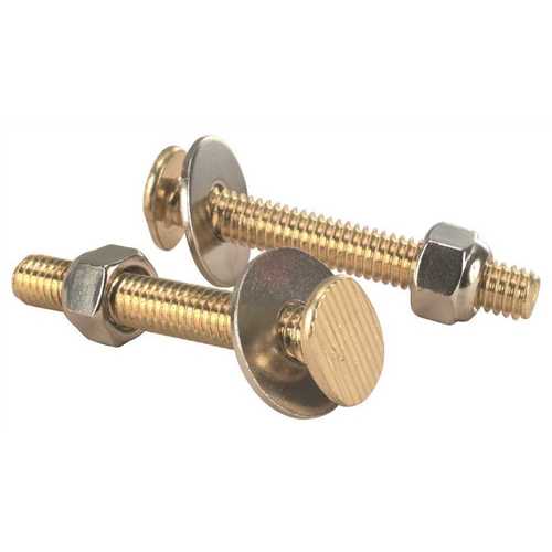 Oval Closet Bolt 5/16 in. x 2-1/4 in. Brass Plated