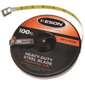 KESON INDUSTRIES ST10503X 50 ft. Steel Closed Reel Tape Measure, Speed  Rewind, Engineer's