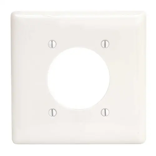 HUBBELL WIRING NP703W 2-Gang Receptacle Wall Plate, White