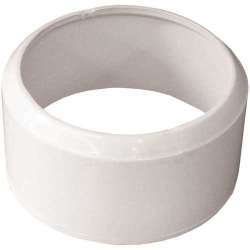 3 in. x 3 in. PVC Sewer Adapter Bushing (PVC-DWV Spigot x Sewer Hub) White