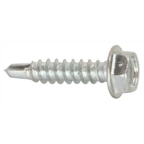 #10 x 3/4 in. External Hex Head Self Drilling Screws Zinc Plated - pack of 100