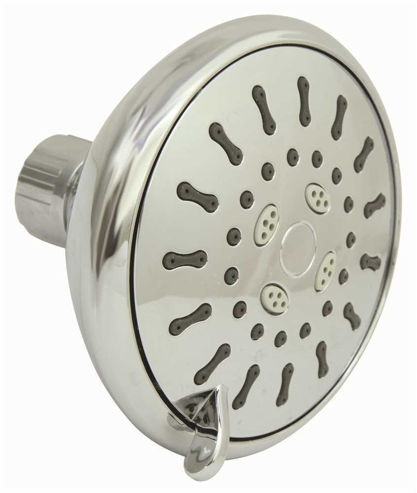 Premier 2492992 3-Spray 4 in. Single Wall Mount Low Flow Fixed Adjustable Shower Head in Chrome