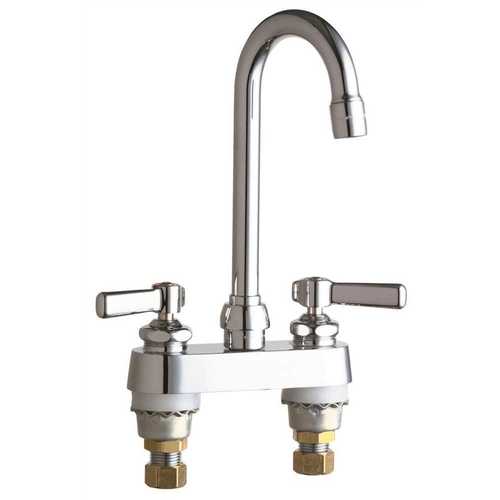 HOT AND COLD WATER SINK FAUCET LEAD FREE, LEVER HANDLES