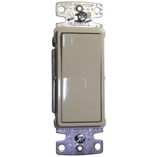 HUBBELL WIRING RSD415W 15 Amp 120 to 277-Volt 4-Way Rocker Switch, White