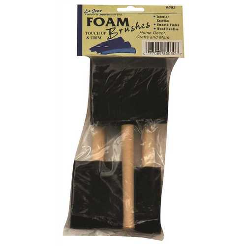 Foam Paint Brush Set - 3 piece