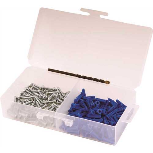 Conical Anchor Kit, 6-8 x 3/4 in. 100 Anchors and Screws Per Kit - pack of 100