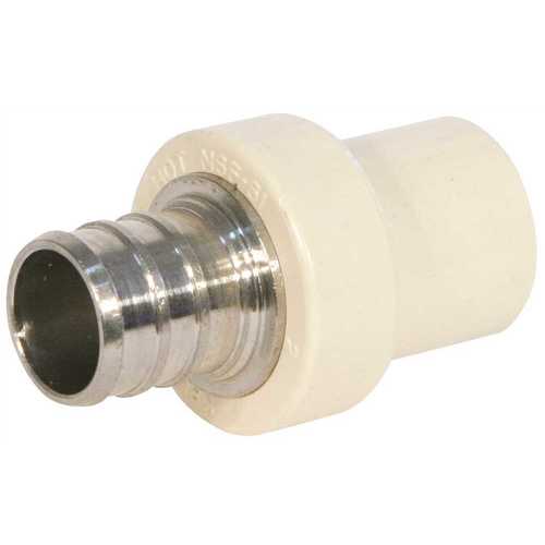 KBI TPC-0750 3/4 in. CPVC CTS PEX x Socket Lead Free Stainless Steel Transition Adaptor