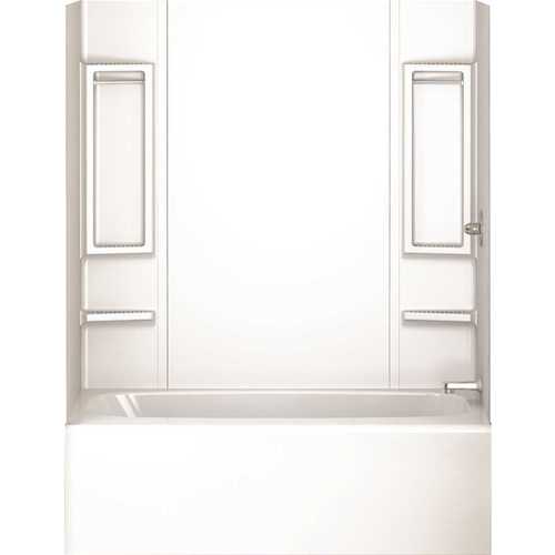 Delta 40164 Galiant 31 in. x 60 in. x 80 in. Easy Up Adhesive Tub Wall