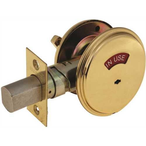 Indicator Deadbolt Vacant or Occupied ADJ BS in Brass