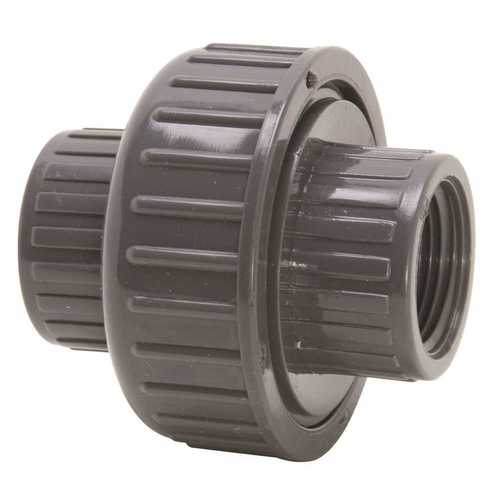 U-1000-T Pipe Union, 1 in, FPT, Gray, SCH 80 Schedule, 150 psi Pressure