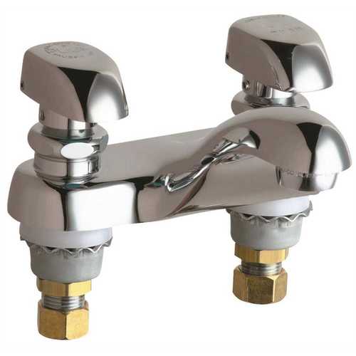 HOT AND COLD WATER METERING SINK FAUCET LEAD FREE