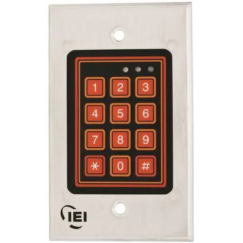 INTERNATIONAL ELECTRONICS 0-211222 IEI DOOR-GARD WEATHER-RESISTANT KEYPAD SYSTEM