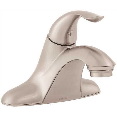 VIPER 4 in. Centerset Single-Handle Bathroom Faucet in Brushed Nickel