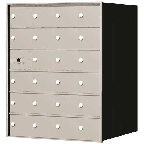 Florence 1400-64A 1,400 Series 23-Compartment Recess Mount Front Loading Horizontal Mailbox