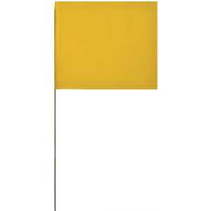 IN STOCK NOW YGFLAG-4521-XCP100 MARKER FLAG YELLOW 4 IN. X 5 IN. X 21 IN - pack of 100