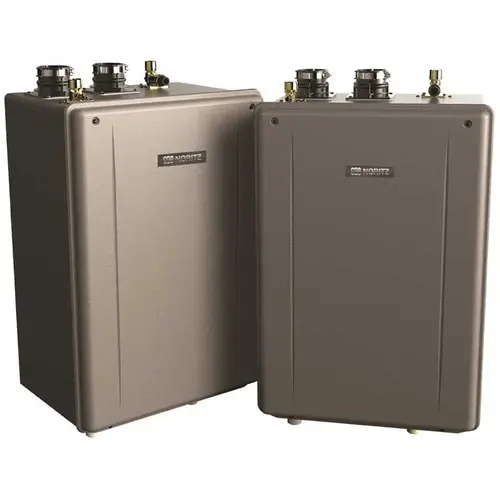 Noritz EZ98DV-NG EZ Series 9.8 GPM Residential Natural Gas Hi-Efficiency Indoor/Outdoor Tankless Water Heater Silver Metallic