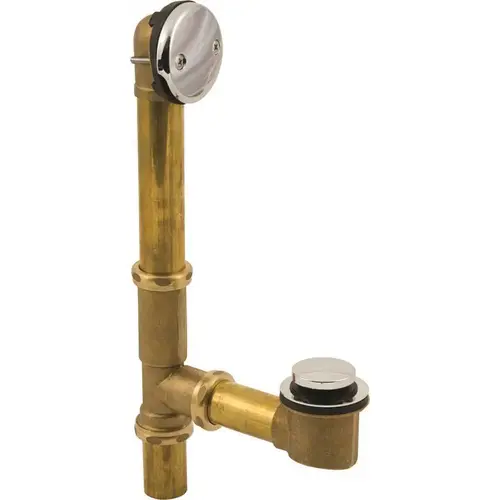 TOE TOUCH WASTE AND OVERFLOW BRASS Finish
