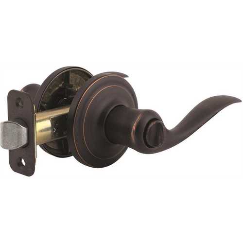 Tustin Privacy Bed/Bath Door Lever Set in Venetian Bronze