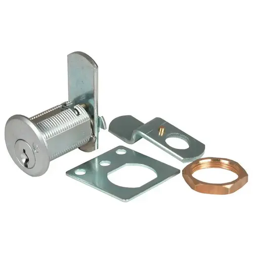 REKEYABLE CABINET CAM LOCK 1-1/16 IN. KA 26D Satin Chrome