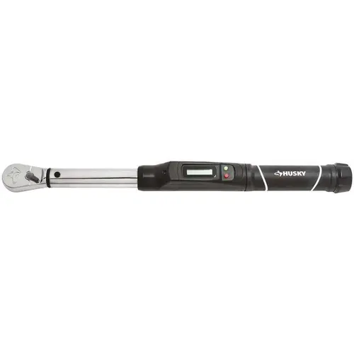 Husky 5-80 ft. lbs. 3/8 in. Drive Digital Display Click Torque Wrench Chrome