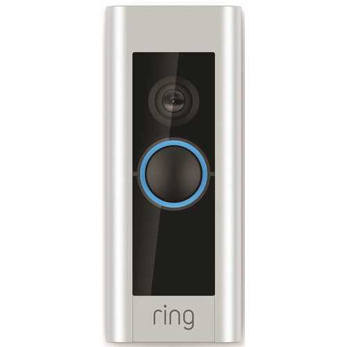 Ring 88LP000CH000 1080P HD Wi-Fi Video Wired Smart Door Bell Pro Camera, Smart Home, Works with Alexa