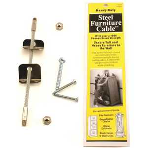 QuakeHOLD! 2830 7 in. Steel Furniture Cable