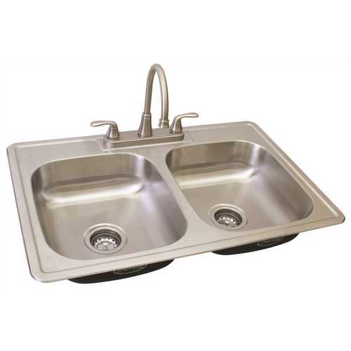 Premier 3577632 WATERFRONT TWO HANDLE KITCHEN FAUCET AND SINK KIT