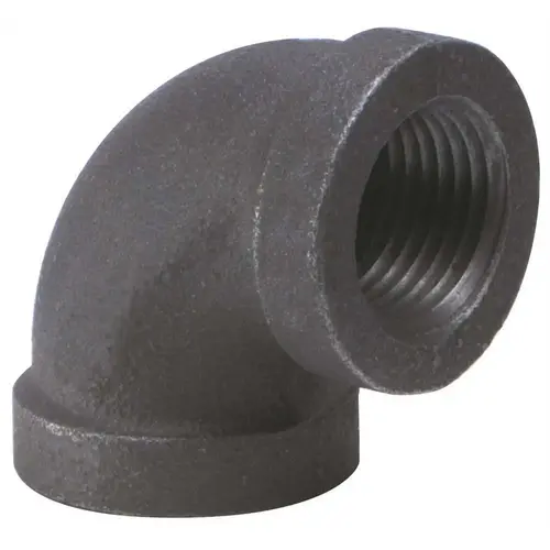 WARD MFG. 322500.1B.BML BLACK MALLEABLE ELBOW 90 DEG 1-1/4 IN