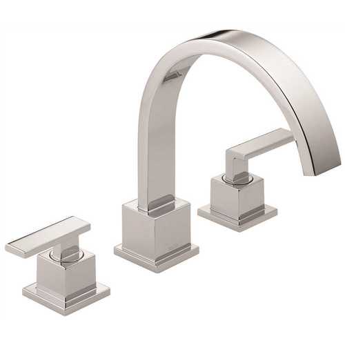 Vero 2-Handle Deck-Mount Roman Tub Faucet Trim Kit Only in Chrome (Valve Not Included)