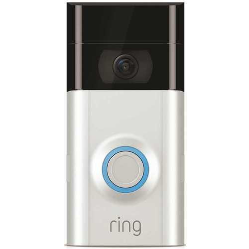 1080P HD Wi-Fi Wired and Wireless Video Doorbell 2, Smart Home Camera, Removable Battery, Works with Alexa