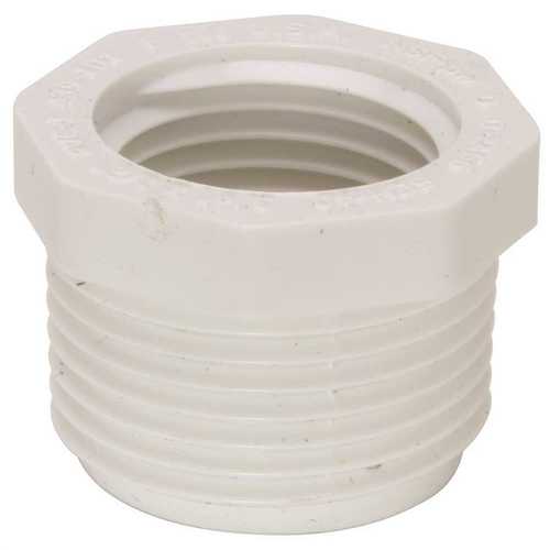 Mueller Streamline 439-101HC 3/4 in. x 1/2 in. PVC Schedule 40 Pressure MPT x FPT Bushing