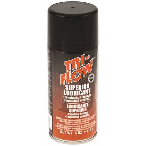 TRI-FLOW SUPERIOR LUBRICANT SPRAY WITH TEFLON, 4 OZ