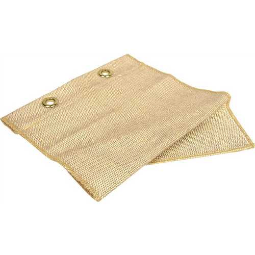 National Brand Alternative 097054 Protects Wood and Other Surfaces From Flames and Sparks Non-Asbestos Material 9" X 12" Flexible Pad with Hanger Holes Black