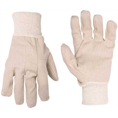Custom LeatherCraft 2002 Large Economy Cotton Canvas Gloves Pair