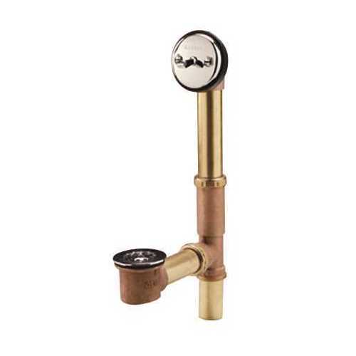 Gerber Plumbing 41-818-76 Classics Trip Lever 1-1/2 in. 20-Gauge Brass Pipe Bathr Waste and Overflow Drain in Chrome