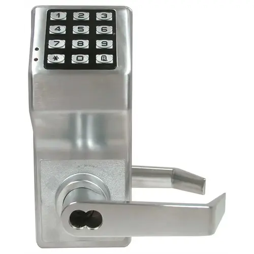 Trilogy Electronic Digital Lever Lock with Interchangeable Core for Corbin Prep Satin Chrome Finish