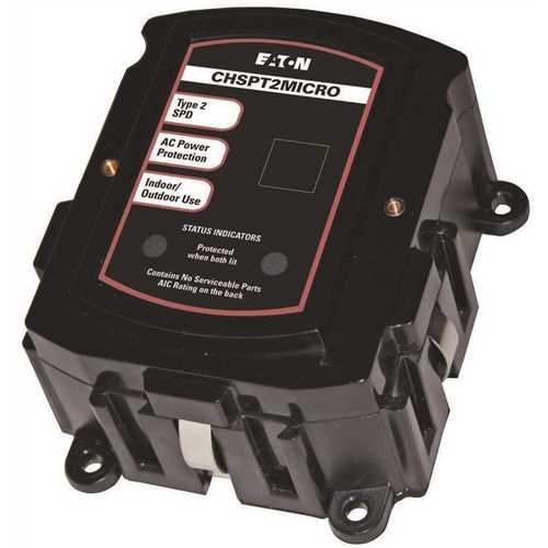 Eaton CHSPT2MICRO Complete Home Surge Protection Black