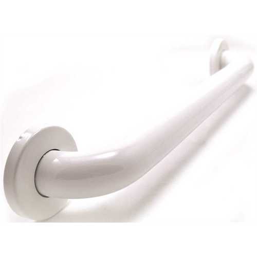 White WGB6YS12WH WINGITS Stainless Steel White Painted Grab Bar,12 In,1-1/2 In 